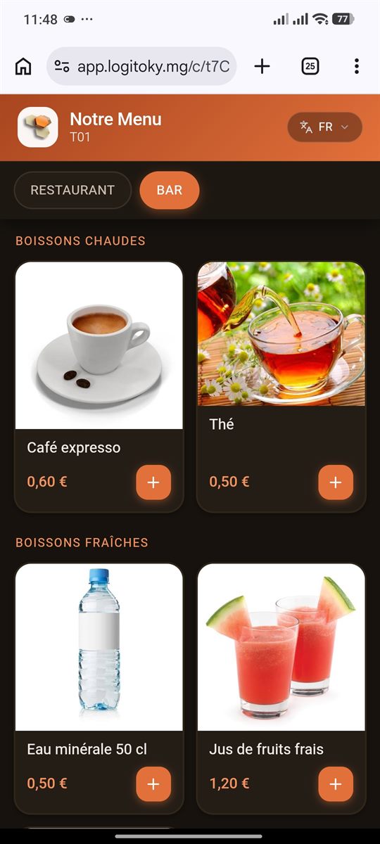 Restaurant — Commande mobile (2)